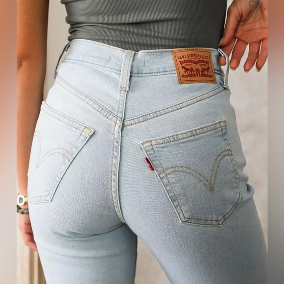 Levi’s Ribcage Straight Ankle Jeans - Size 32 - Fall Storm - Picture 3 of 11